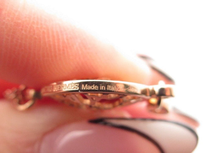 Collier collier HERMES chaine d'ancre passerelle en or diamant 58 Facettes 257494