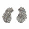 Boucles d'oreilles Élégants clips d'oreilles en diamant platine des années 1950 avec une touche Art déco 58 Facettes 24129-0371