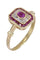 Bague 56 Bague moderne rubis diamants 58 Facettes 089111