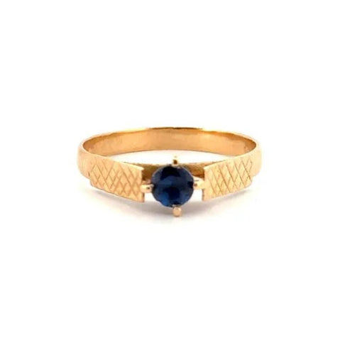 Bague 56 Solitaire Or jaune 18k & Lolite 58 Facettes 41-GS33695-1