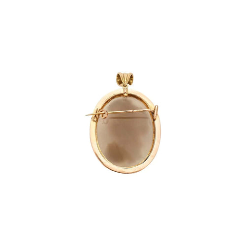 Pendentif BROCHE-PENDENTIF CAMÉ OR JAUNE 58 Facettes BO/230042/