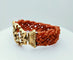 Bracelet Bracelet ancien corail important fermoir or jaune 58 Facettes