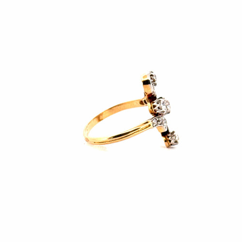 Bague 54 Bague Toi et Moi Or Jaune & Diamants 58 Facettes 20-GS32904