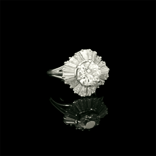 Bague 52 Jupe ring circa 1960 58 Facettes