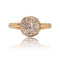 Bague 49 Bague ancienne ronde diamants 58 Facettes 24-020
