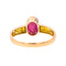 Bague 57 Bague  Or jaune Rubis 58 Facettes 4049089CN