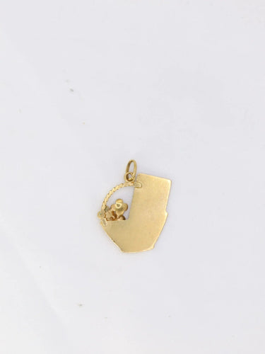 Pendentif Médaille amour Corbeille Augis, plus qu'hier moins que demain 58 Facettes J232