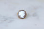 Bague 55 Bague Camée Coquille sur Or Rose 58 Facettes