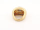 Bague 51 vintage bague POIRAY sertie d'un saphir asscher or jaune 58 Facettes 261195