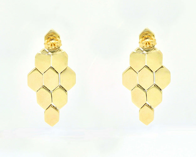 Boucles d'oreilles Boucles d'oreilles en or jaune avec 5,76 carats de diamants 58 Facettes