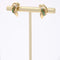 Boucles d'oreilles Puces d'oreilles d'occasion émeraudes diamants or jaune 58 Facettes 24-332A