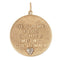 Pendentif Breloque « Qu'hier Que Demain » des années 70 en or 14 carats et diamants, gage d'amour attribué à Merrin 58 Facettes