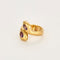 Bague 45 Bague Toi & Moi or jaune et améthystes 58 Facettes LAV1659