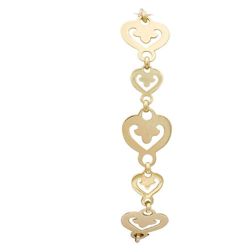 Bracelet Bracelet O.J. Perrin "Coeur Légende" or jaune. 58 Facettes 33808
