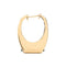 Boucles d'oreilles RAINBOW K - Mono-boucle d'oreille Rainbow K or jaune, diamants et émeraude 58 Facettes 85784