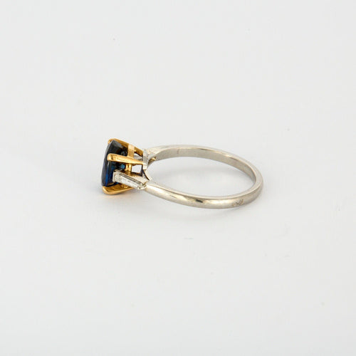 Bague 55 MELLERIO - Bague platine, or jaune, saphir et diamants 58 Facettes J1PT666-0000