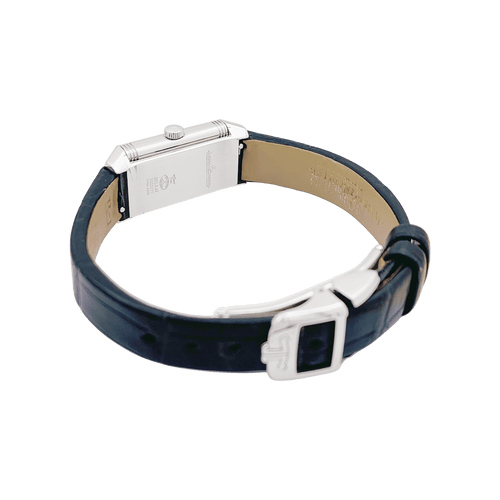 Montre Montre Jaeger Lecoultre, "Reverso Classique", acier, cuir. 58 Facettes 34255