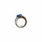 Bague 49 Bague or gris et saphir poire 58 Facettes