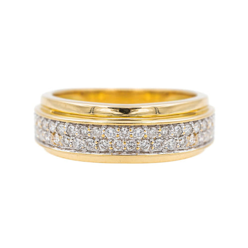 Bague 50 Bague Demi alliance Or jaune Diamant 58 Facettes 3140233CN