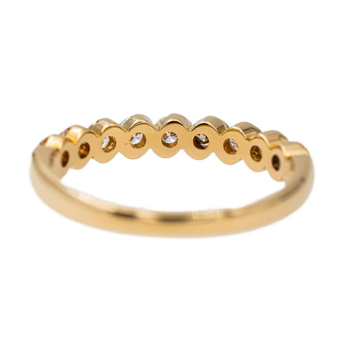 Bague 52 Bague Demi alliance Or jaune Diamant 58 Facettes 2897410CN