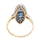 Bague 52 Bague Marquise Or jaune Saphir 58 Facettes 3319608CN