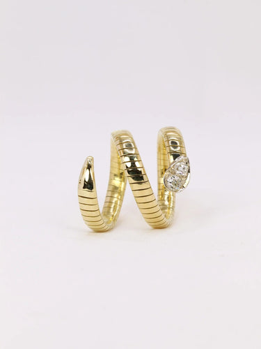 Bague 54 Bague serpent tubogas diamants 0,4 ct 58 Facettes J390