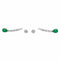 Boucles d'oreilles Boucles d'oreilles Puces Or blanc Emeraude 58 Facettes 3160684RV