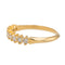 Bague 53 Bague Demi alliance Or jaune Diamant 58 Facettes 2947732CN