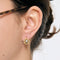 Boucles d'oreilles Paire de boucles d'oreilles or jaune et gris et diamant 58 Facettes CAR1758