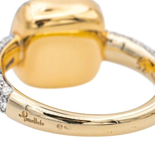 Bague 52 Pomellato Bague Nudo Or rose, Or blanc Topaze, Diamant 58 Facettes 4173823RV