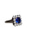 Bague 47 Bague or gris platine saphir diamants 58 Facettes