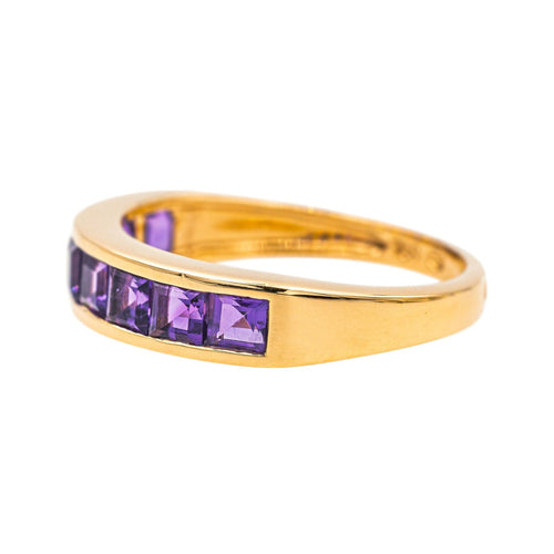 Bague 54 Bague  Or jaune Améthyste 58 Facettes 4166994RV