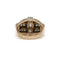 Bague 51 Bague Tank - Or rose, Platine et Diamants 58 Facettes 250362R