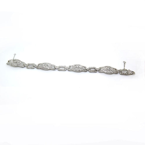 Bracelet Bracelet en platine et diamants époque art déco 58 Facettes