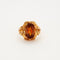 Bague Bague or jaune citrine mandarine de 5,2 carat 58 Facettes LP740