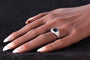 Bague 55 Bague saphir et diamant d'inspiration Art déco des années 1950 : une pièce audacieuse et affirmée 58 Facettes 24332-0063