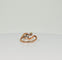 Bague Bague croisée antique avec diamant naturel et deux perles en or jaune et rose 58 Facettes 2206099