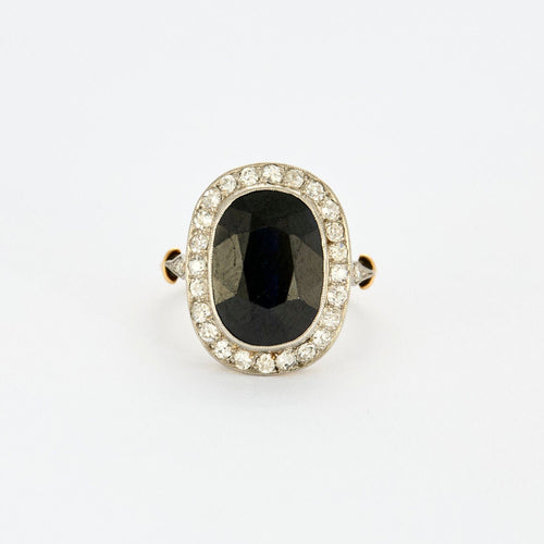 Bague Bague Pompadour Art Déco Saphir 58 Facettes