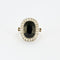 Bague Bague Pompadour Art Déco Saphir 58 Facettes