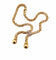 Collier Collier maille Popcorn à pompons en or 18 carats 58 Facettes