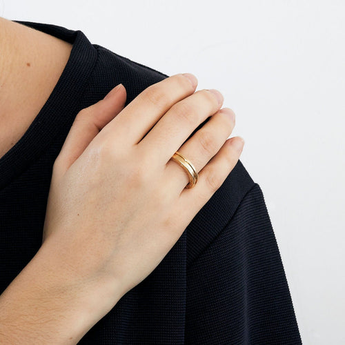 59 Bulgari -Bague  B.Zéro1 en or jaune 58 Facettes