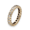 Bague 54 Alliance en or jaune Diamants brillants 58 Facettes