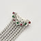 Bracelet Bracelet Ancien Or Blanc 14K Rubis et Emeraudes 58 Facettes