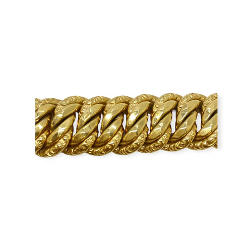 Bracelet Bracelet or jaune maille américaine 58 Facettes 330081547
