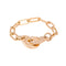 Bague 54 Dinh Van Bague Menottes Or rose 58 Facettes 4098672RV