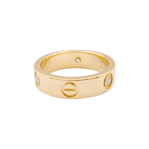 56 Bague Cartier, "Love 3 diamants", or jaune, diamants. 58 Facettes 34301