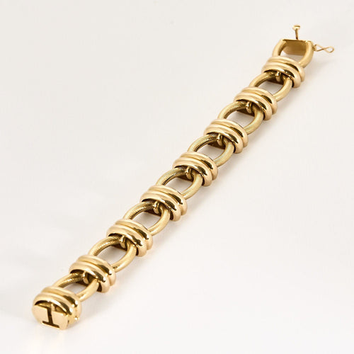 Bracelet Bracelet en or jaune et rose 58 Facettes HAV0925