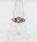 Bague 52 Bague art deco or blanc 18k diamants tailles roses et monture géométrique (circa 1930) 58 Facettes A05398