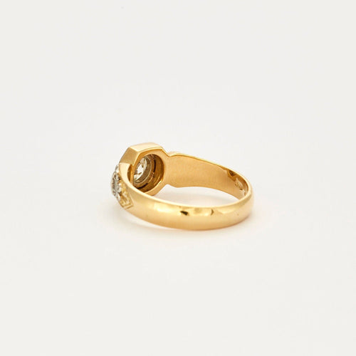 Bague 59 Solitaire diamant 58 Facettes 1820