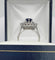 Bague 50 Bague or gris et platine, saphir, diamants 58 Facettes